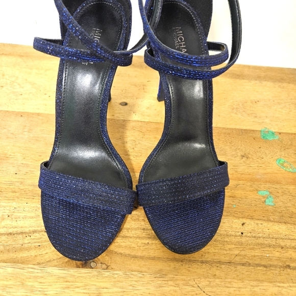 Michael Kors Antonia Sandal Glitter Lurex Size 7.5 - Picture 15 of 16